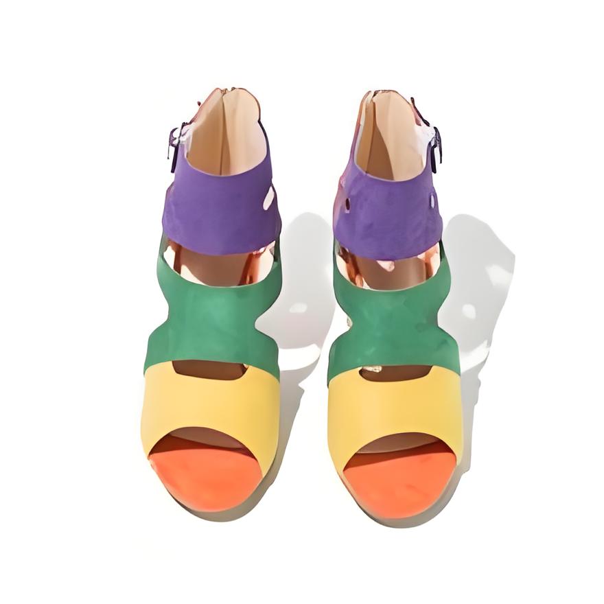 Colorful Strappy High Heels