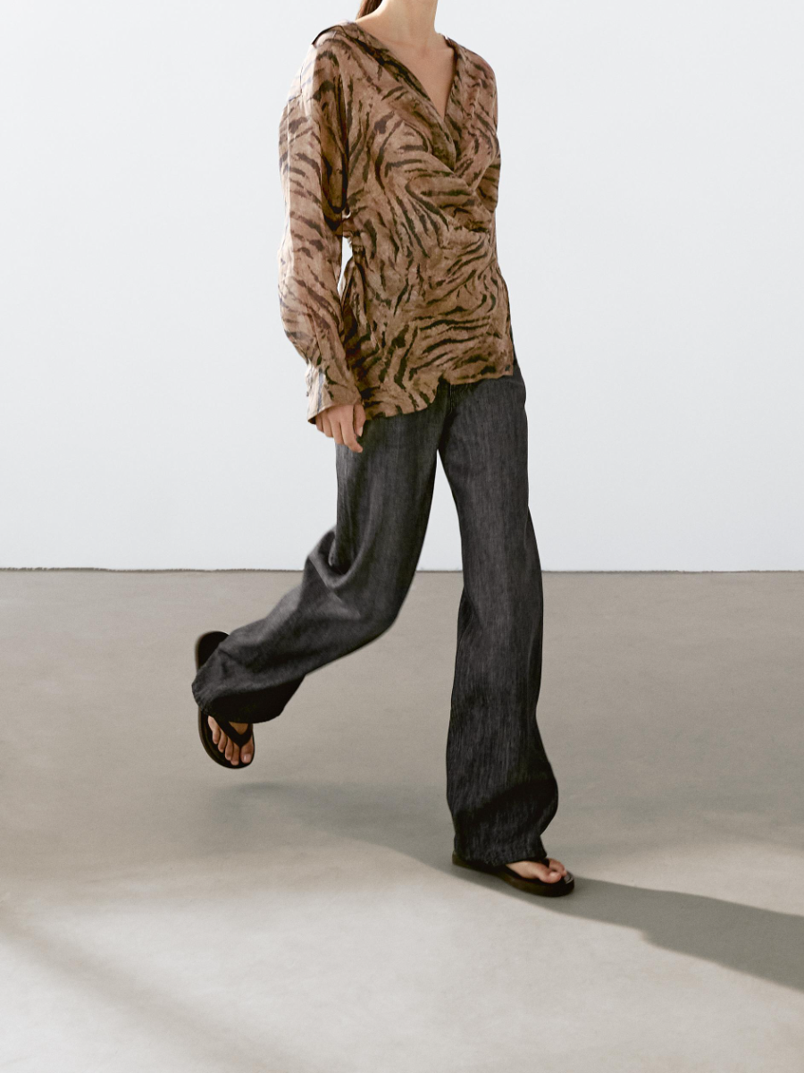 Fashion Animal Print Top