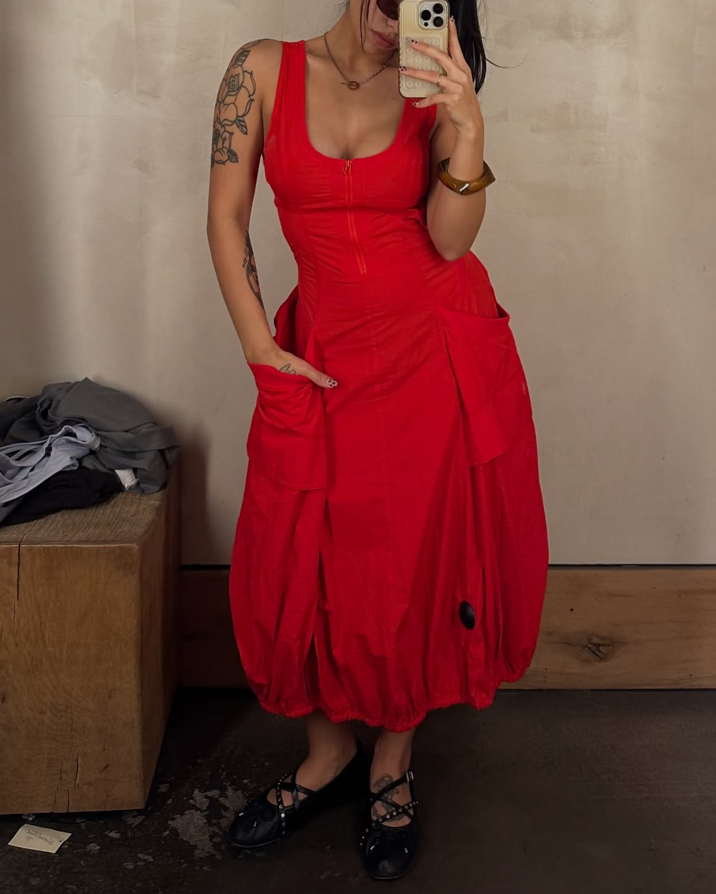 Zipper Strap Dress