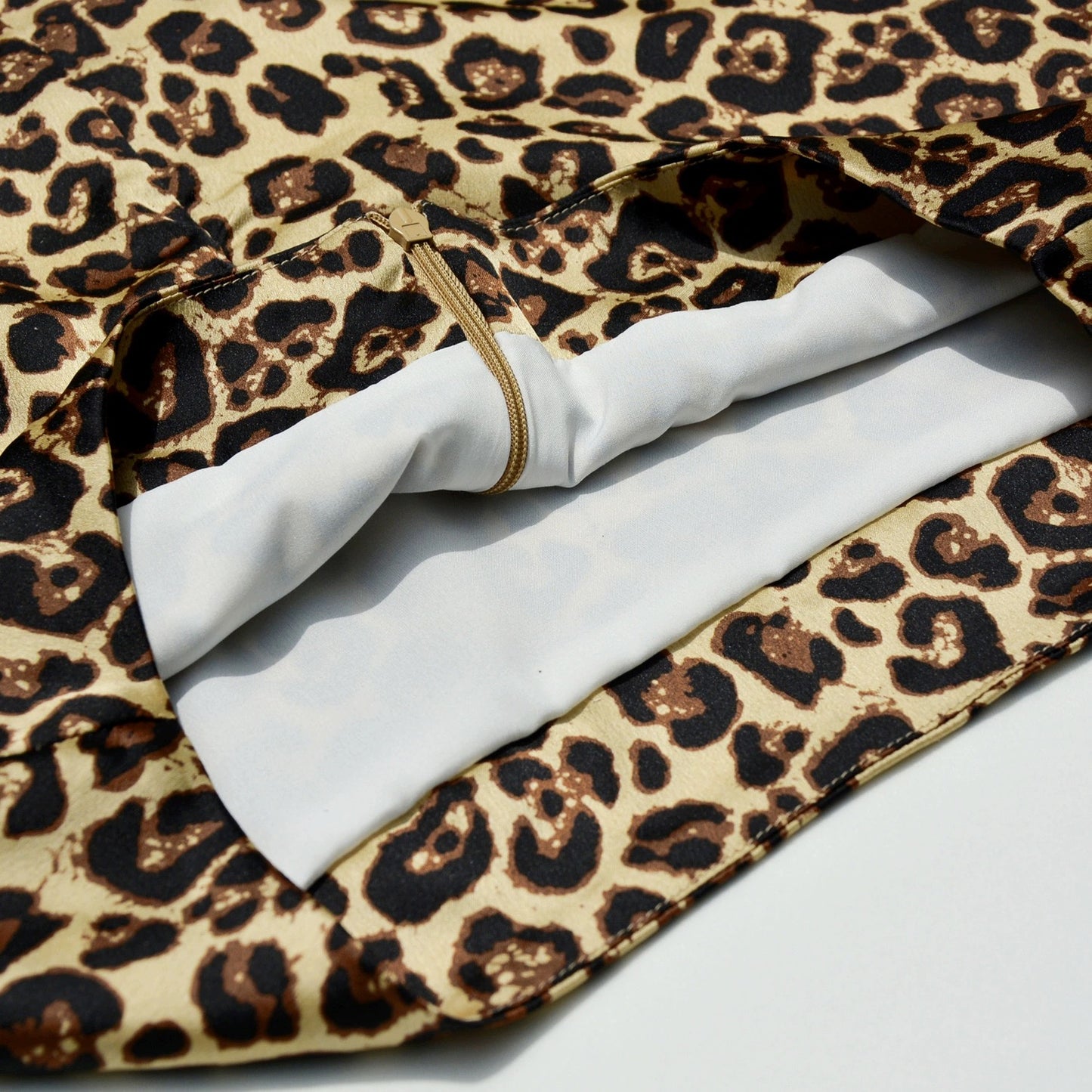 Leopard Print Mini Skirt