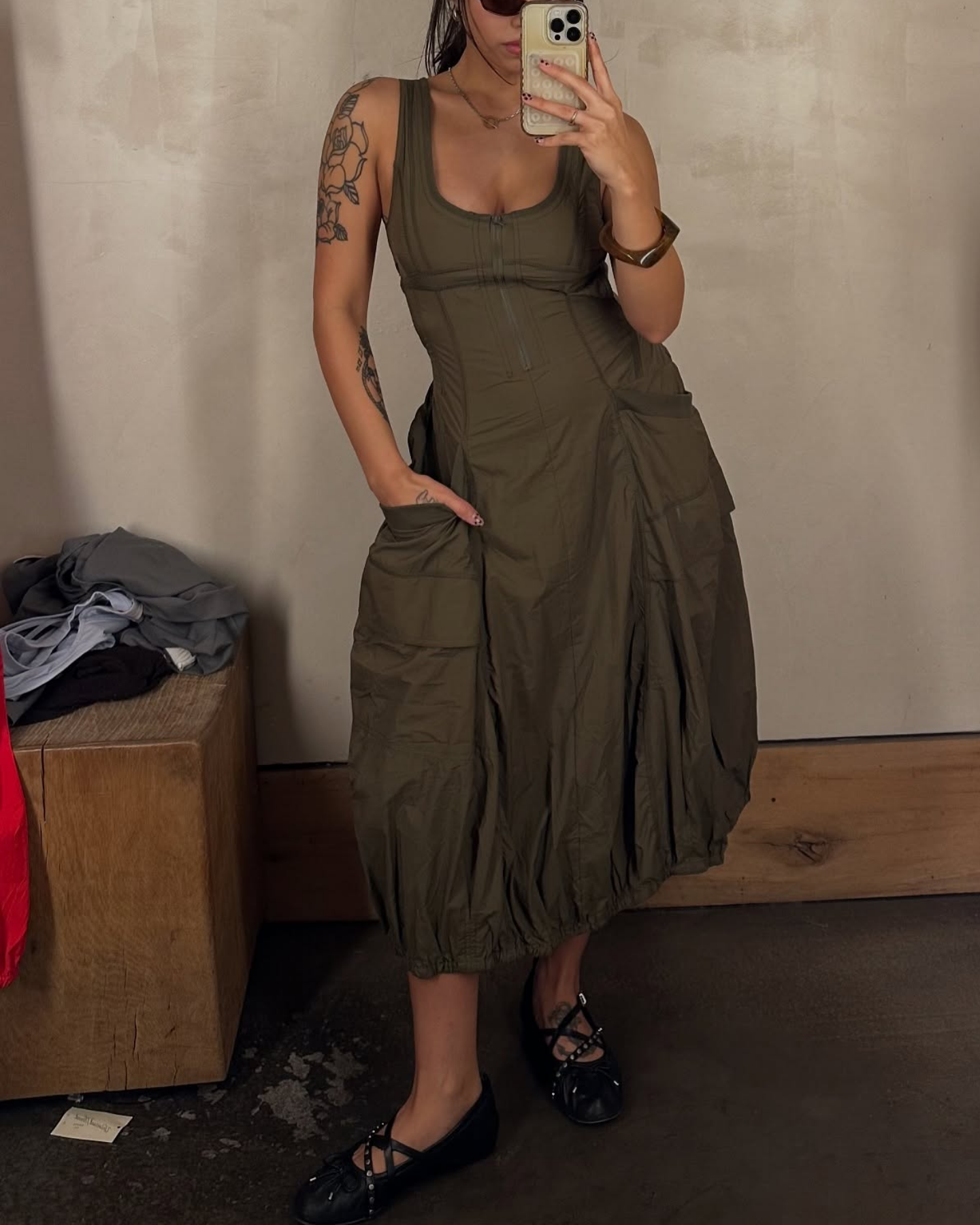 Zipper Strap Dress