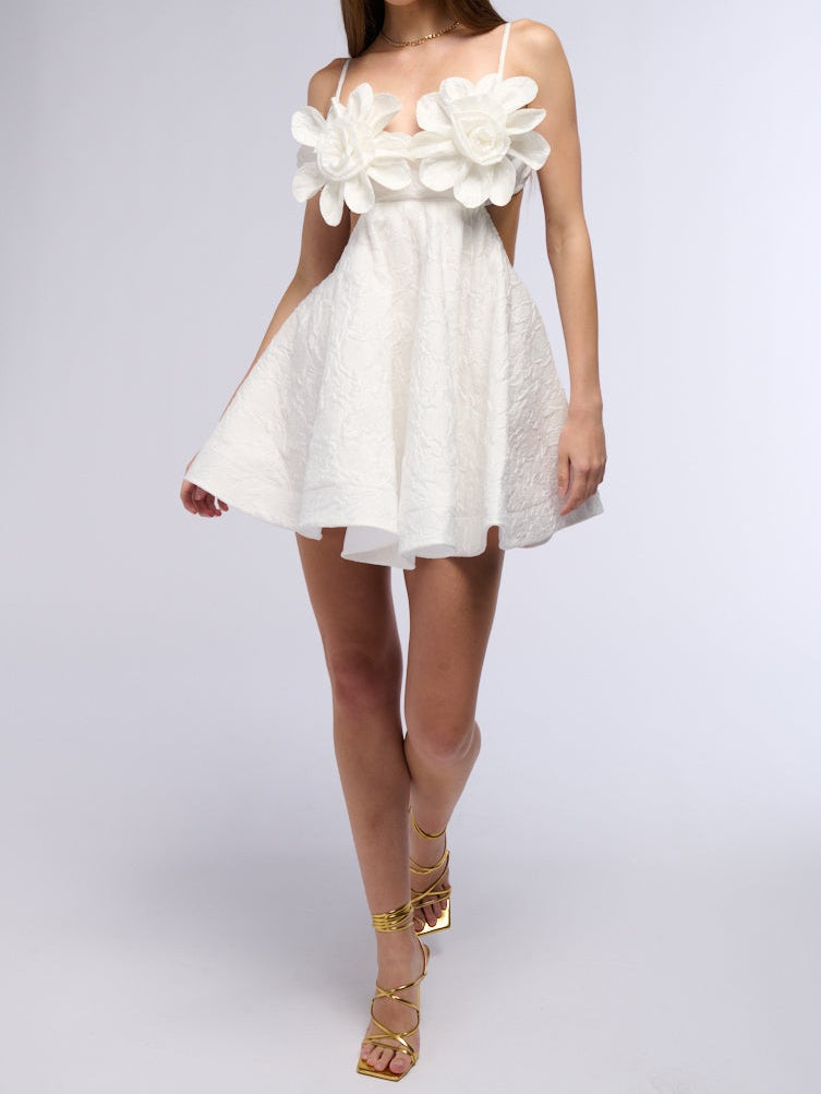 Flower Mini Dress
