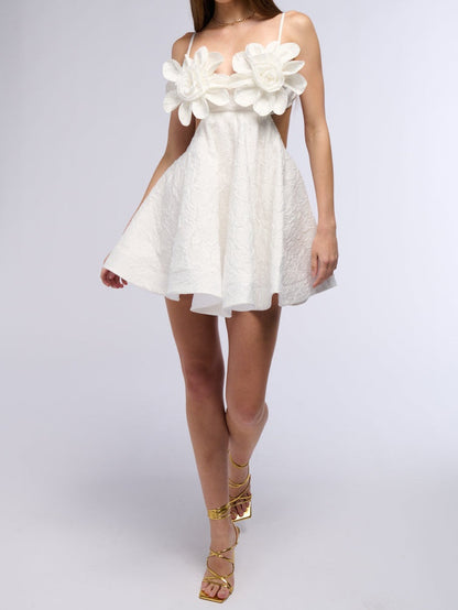 Flower Mini Dress