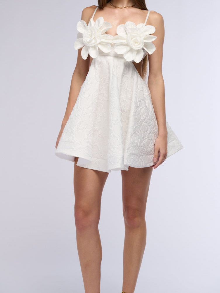 Flower Mini Dress
