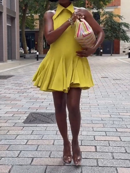 Yellow Flared Dress
