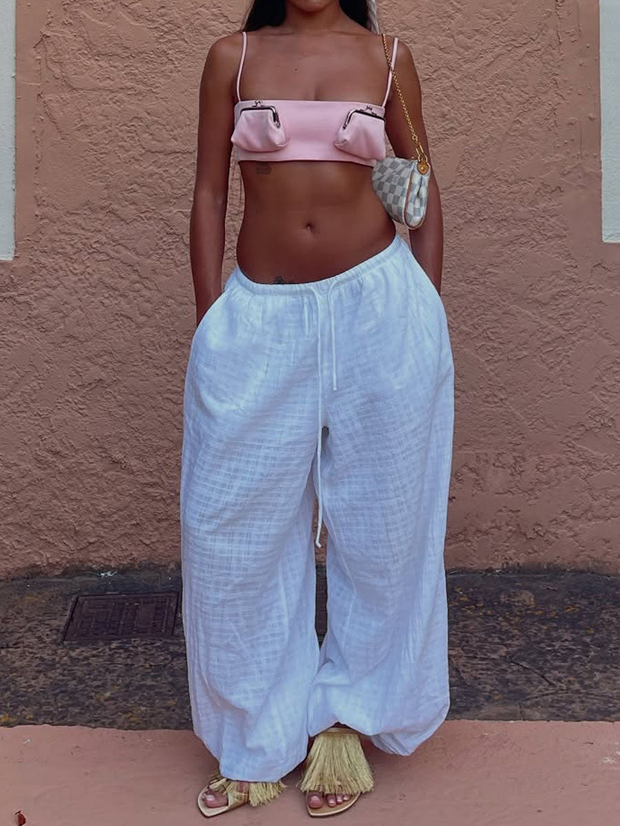 Pink Padded Bust Top