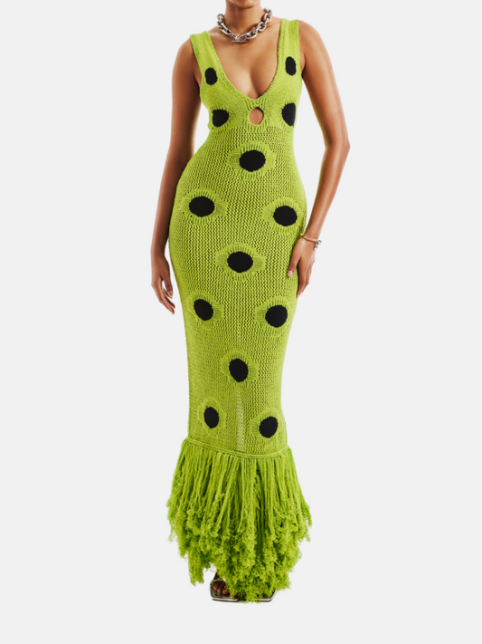 Forest Knit Maxi Dress