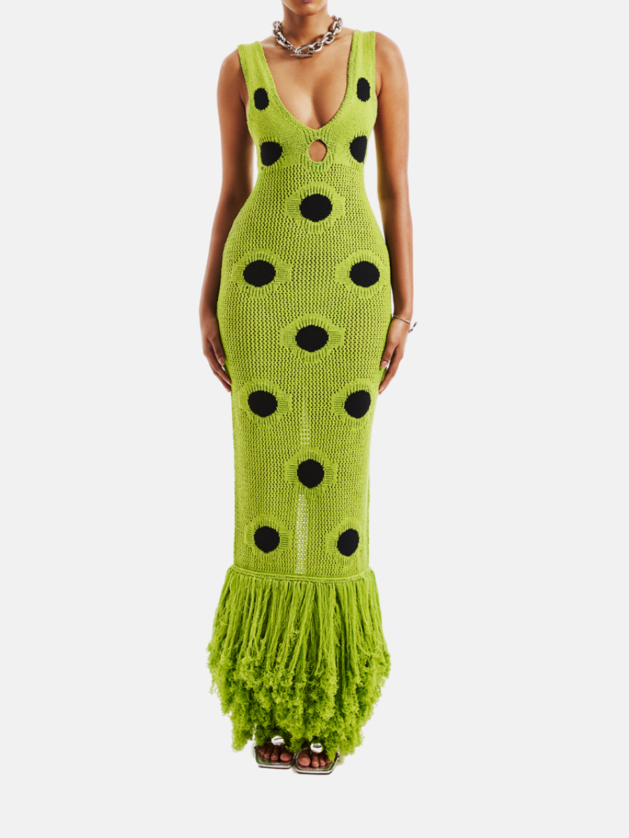 Forest Knit Maxi Dress