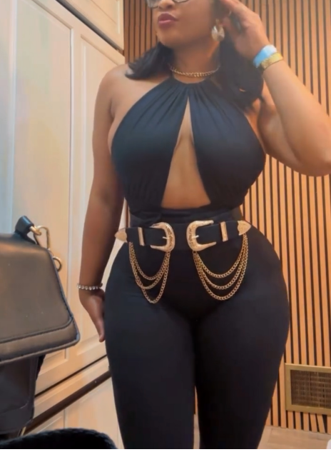 Black Suspender Jumpsuit