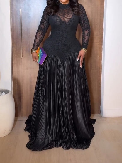 Elegant Black Lace Dress