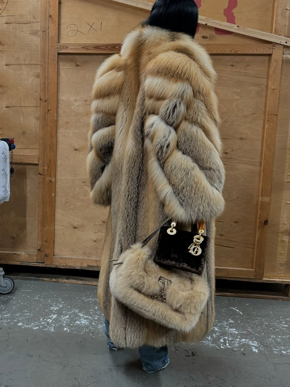Full Length Fox Fur Coat