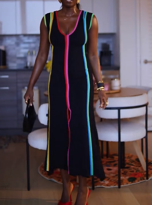 Contrast Dress