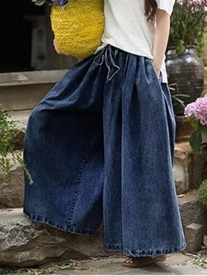 Wide-Leg Loose Jeans