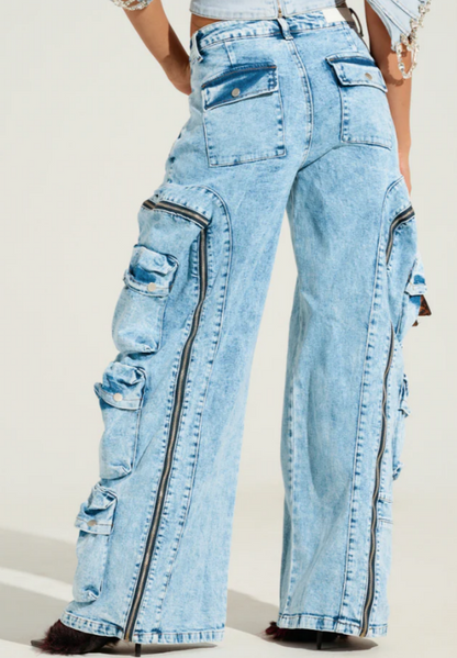 Real Chill Cargo Zip Jeans