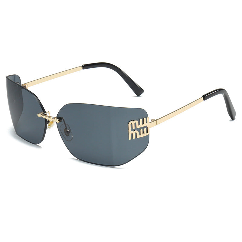 Silver Mirrored Rectangle Sunglasses Women Men Candy Color Sun Glasses