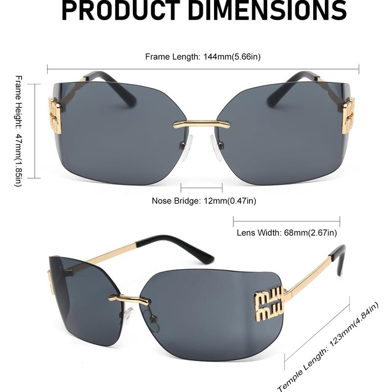 Silver Mirrored Rectangle Sunglasses Women Men Candy Color Sun Glasses