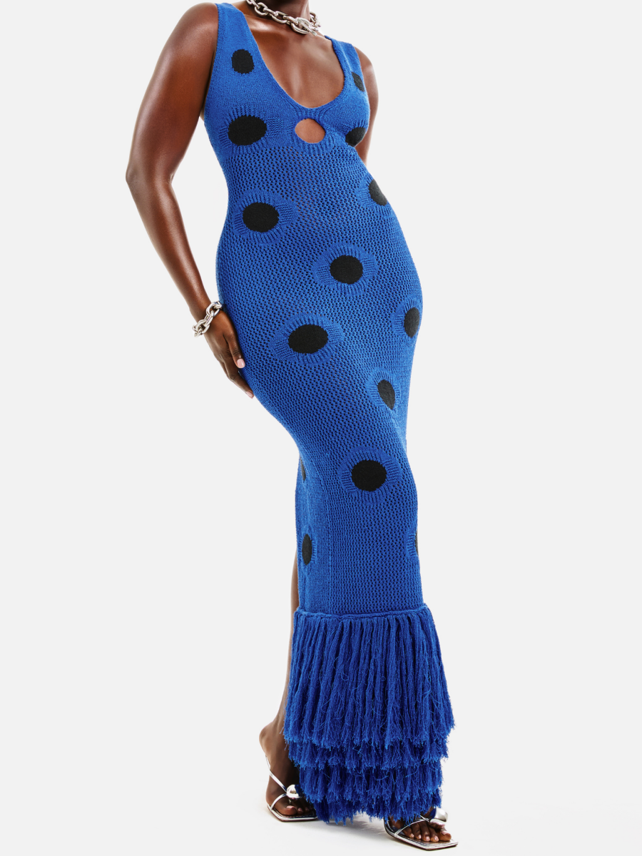 Forest Knit Maxi Dress