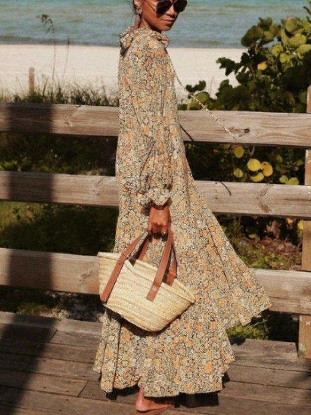 Bohemian Floral Maxi Dress