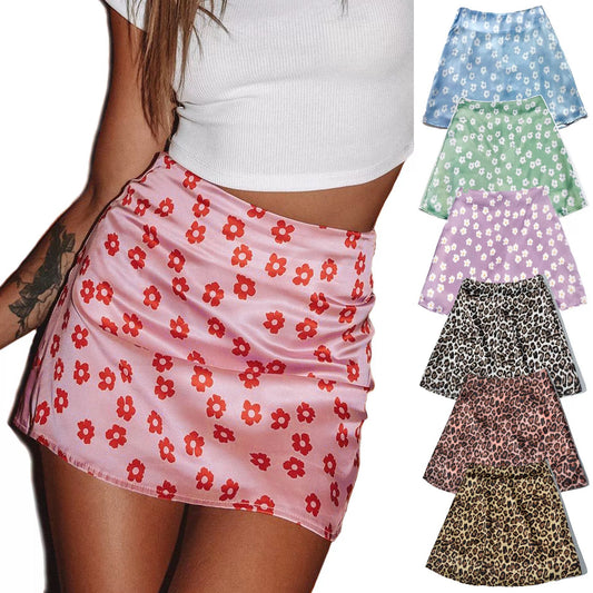 Leopard Print Mini Skirt