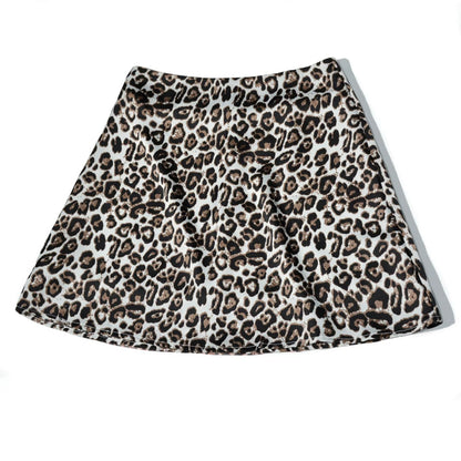 Leopard Print Mini Skirt