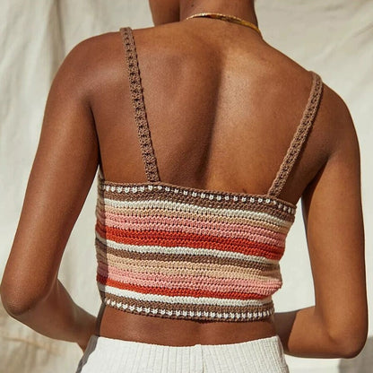 Colorful Crochet Crop Top