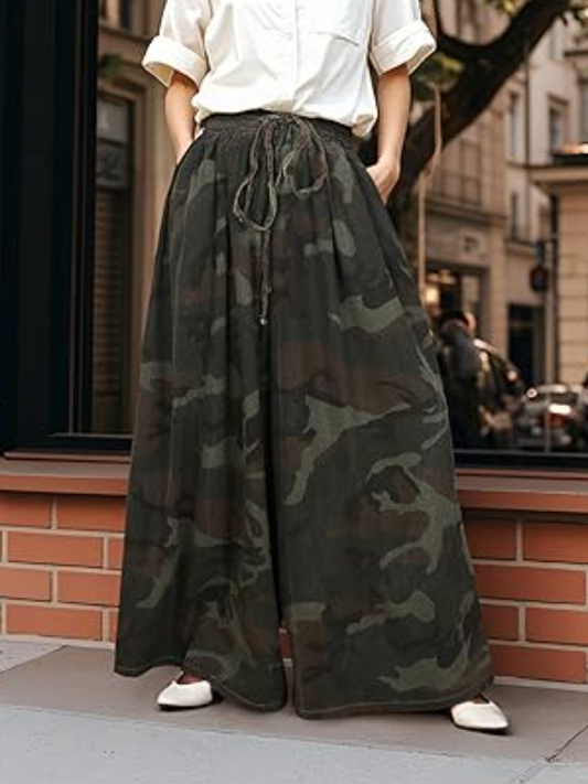 Wide-Leg Loose Jeans